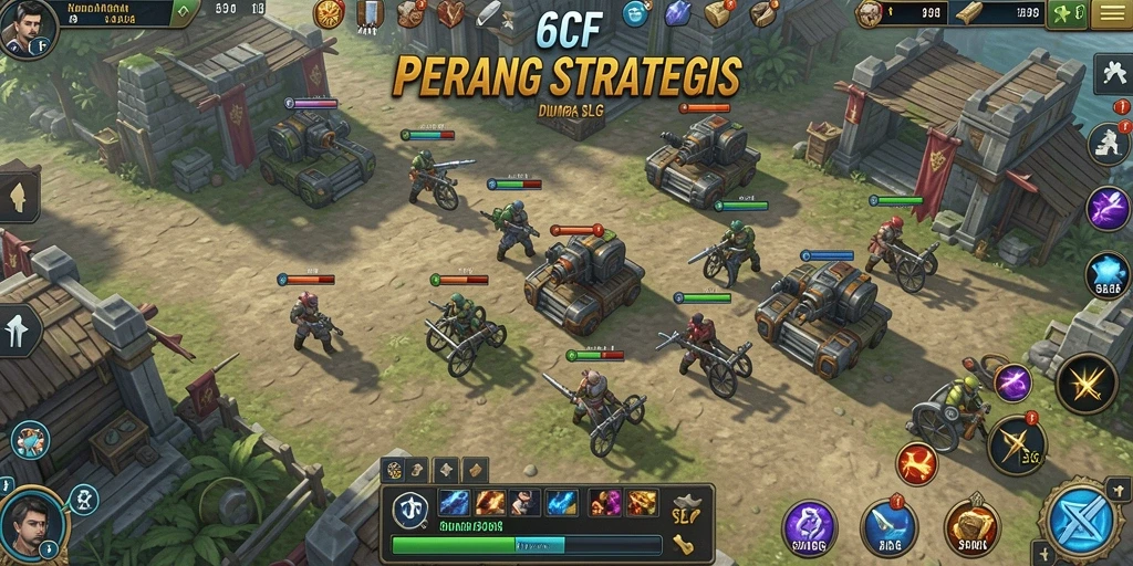 Tangkapan layar dari gameplay strategis 6CF