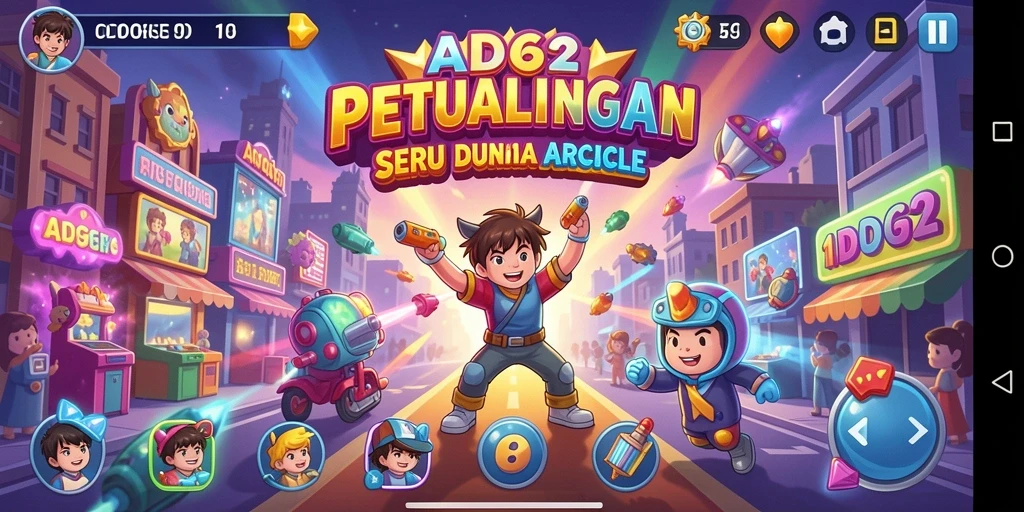 Tampilan gameplay seru pada game ADG62 yang penuh aksi.