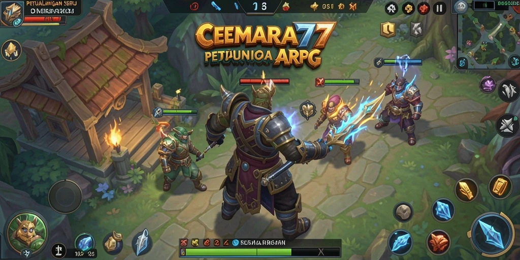 Tampilan menarik gameplay CEMARA77 dengan pertarungan ARPG seru.