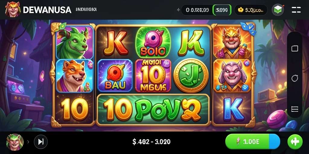 Tampilan gameplay DEWANUSA yang penuh warna dan menarik.