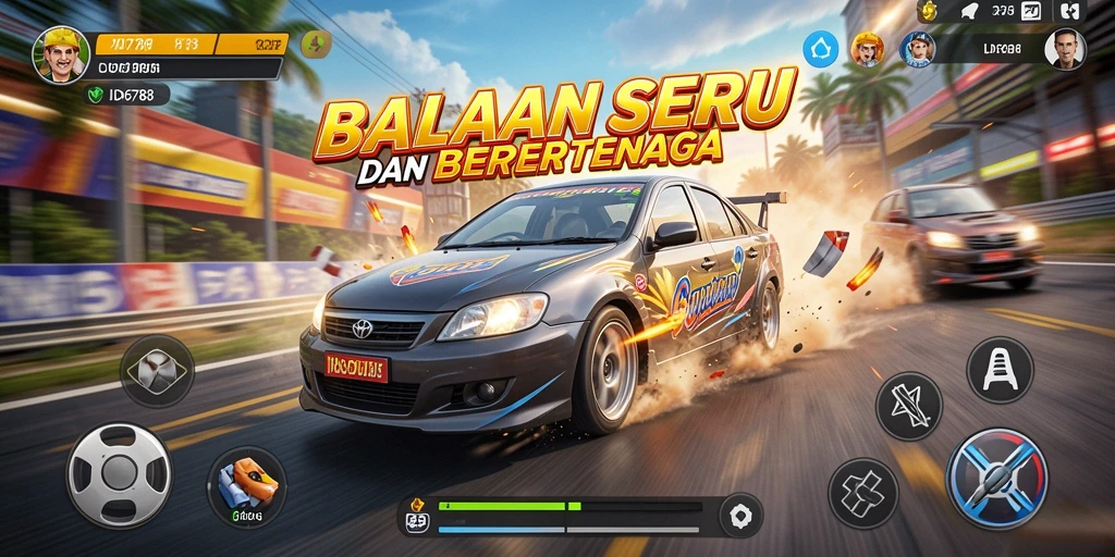 Tampilan gameplay balapan yang mendebarkan di ID6788.