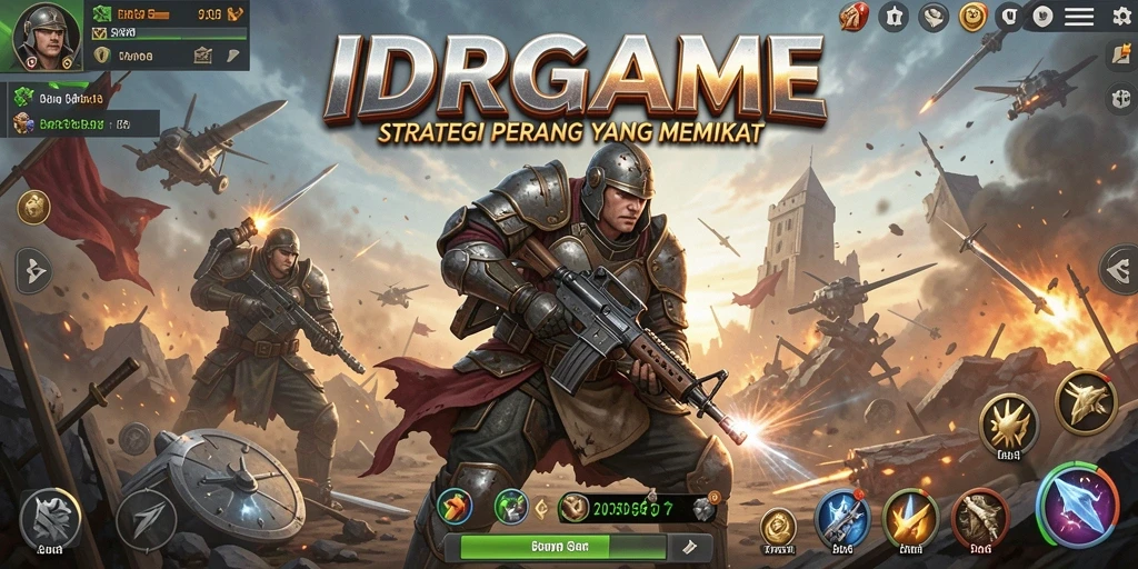 Tampilan menarik dari gameplay strategi yang intens.