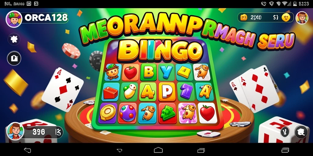 Tampilan menarik saat bermain game Bingo ORCA128.