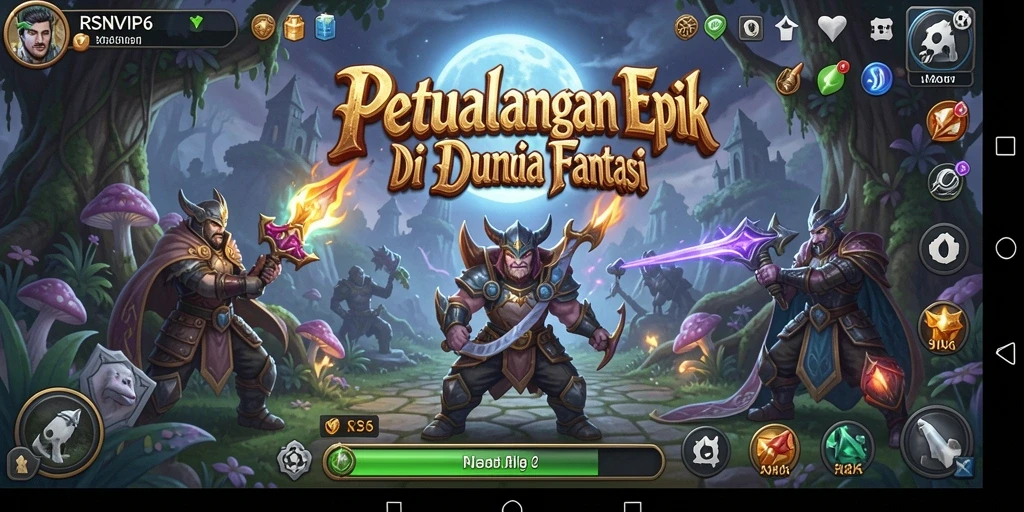 Gameplay petualangan RSNVIP6 yang menarik dan memukau.