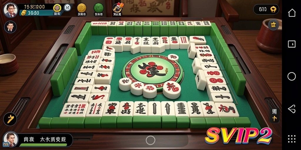 Screenshot SVIP2 menampilkan gameplay Mahjong yang seru dan menantang.